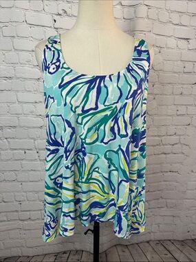 Lilly Pulitzer 100% Pima Cotton Swing Tank Top Large L
